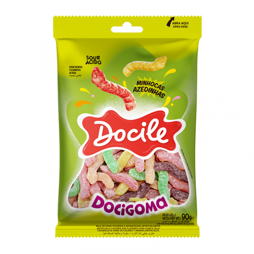 BALA DOCIGOMA MINHOCAS DOCILE 30/90 GR