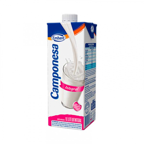 Leite Longa Vida Integral Camponesa - 12 uni. de 1 L