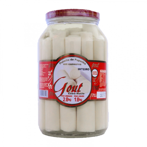 PALMITO INTEIRO PUPUNHA GOUT 1,8 KG