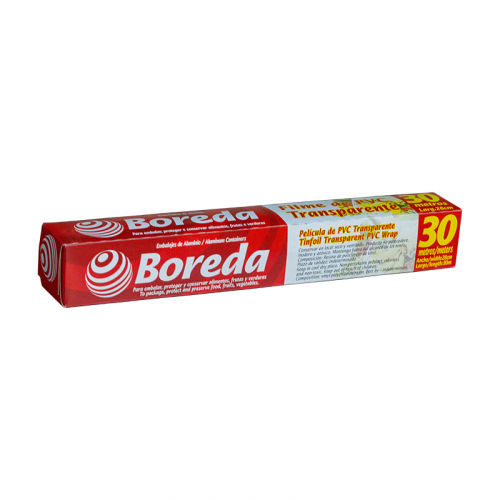 ROLO FILME PVC BOREDA 30 METROS 28 CM