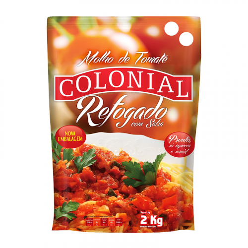 MOLHO TOMATE TRADICIONAL COLONIAL POUCH 2 KG