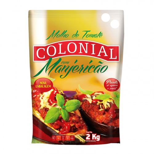 MOLHO COM MANJERICÃO COLONIAL POUCH 2 KG