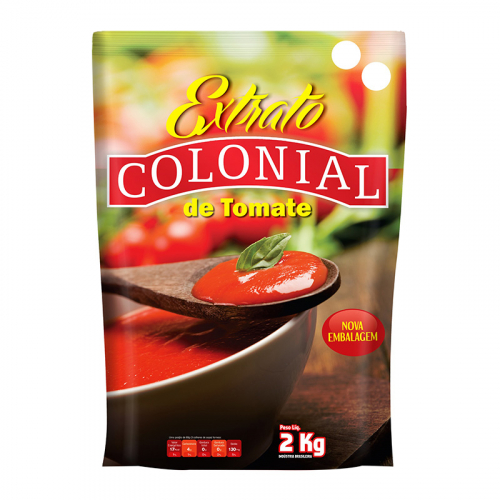 EXTRATO TOMATE COLONIAL POUCH 2 KG