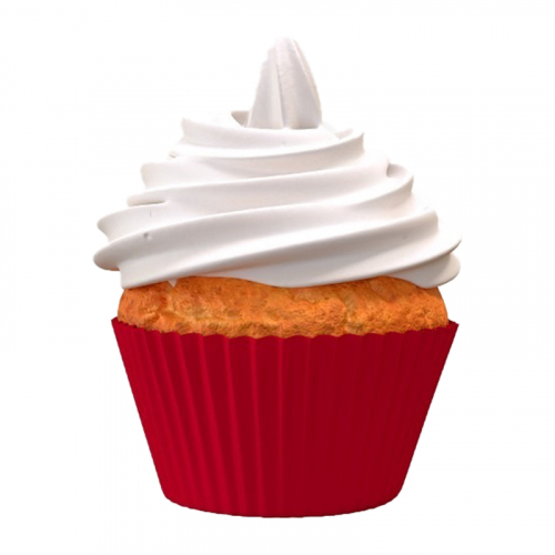 FORMA CUPCAKE VERMELHA MAGO 45 UNID