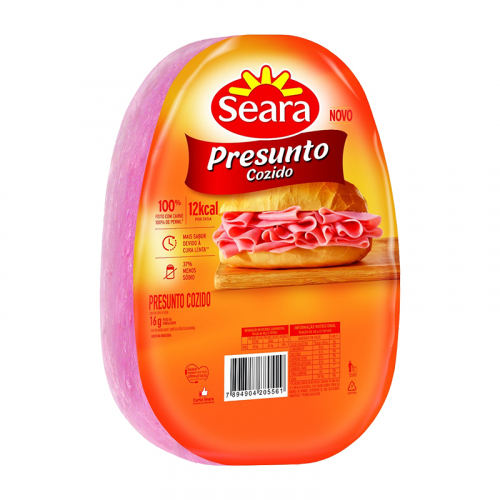 PRESUNTO COZIDO OVAL SEARA 4 UNIDADE  3,4KG