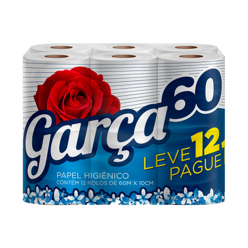 PAPEL HIGIÉNICO GARCA 60 METROS 6/12 UNIDADE