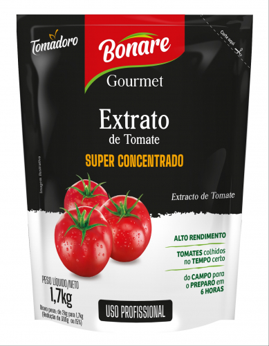 EXTRATO TOMATE BONARE POUCH 1,7 KG
