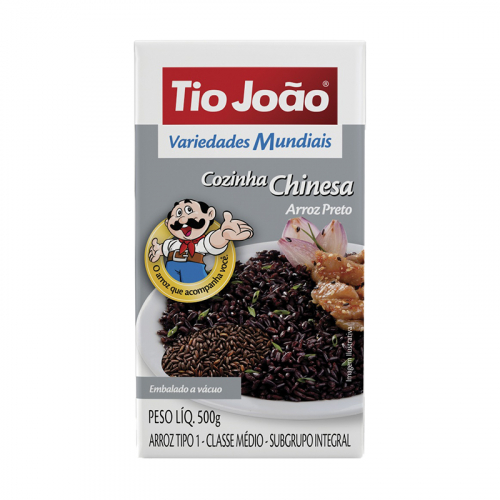 ARROZ PRETO TIO JOÃO 12/500 GR