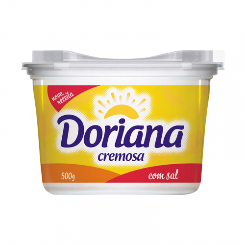 MARGARINA DORIANA COM SAL POTE 12/500 GR