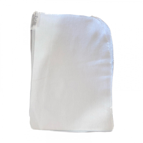 PANO FLANELA BRANCA 40/60 CM 10 UNIDADE