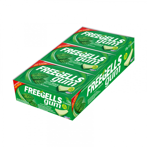 CHICLETE FREEGELLS GUM MENTA 15/40 GR 