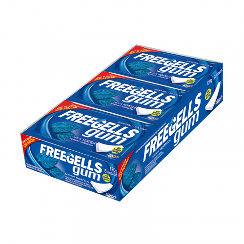 CHICLETE FREEGELLS GUM HORTELÃ 15/40 GR 