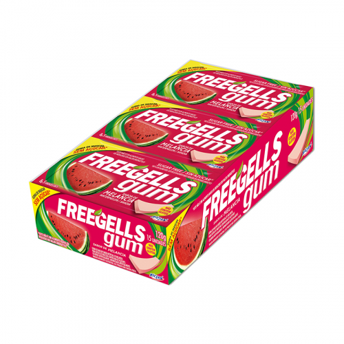 CHICLETE FREEGELLS GUM MELANCIA15/40 GR 