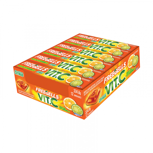 BALA DROPS FREEGELLS VITAMINA C CITRUS 21 UNIDADE