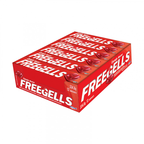 BALA DROPS FREEGELLS CEREJA 21 UNIDADE