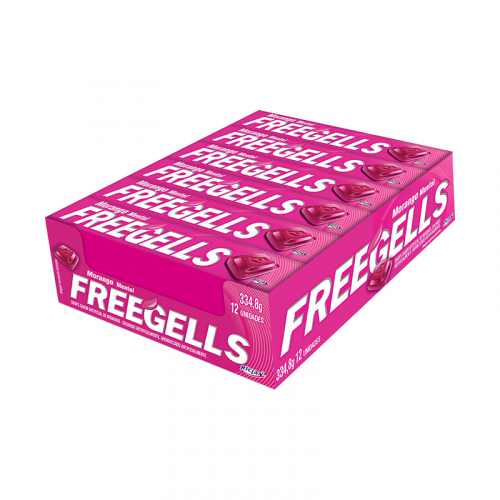 BALA DROPS FREEGELLS MORANGO 21 UNIDADE