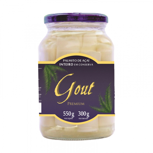 PALMITO INTEIRO AÇAÍ GOUT 530 GR