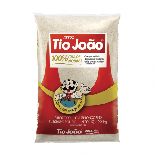ARROZ TIPO 1 GRÃOS NOBRES TIO JOÃO 10/1K