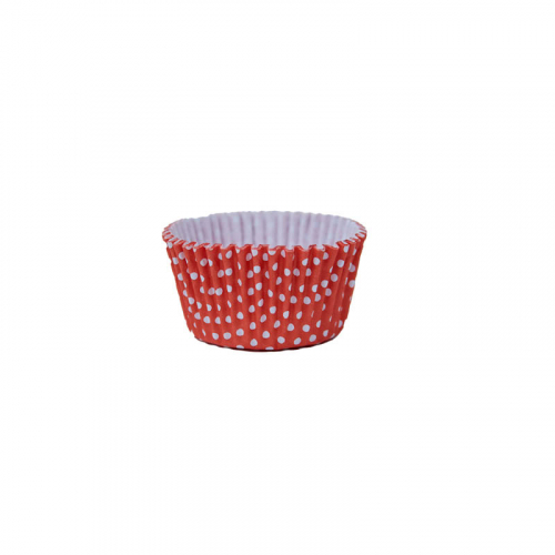 FORMA CUPCAKE POA VERMELHO 100 UNIDADE