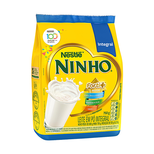 LEITE EM PÓ INTEGRAL NINHO 750 GR