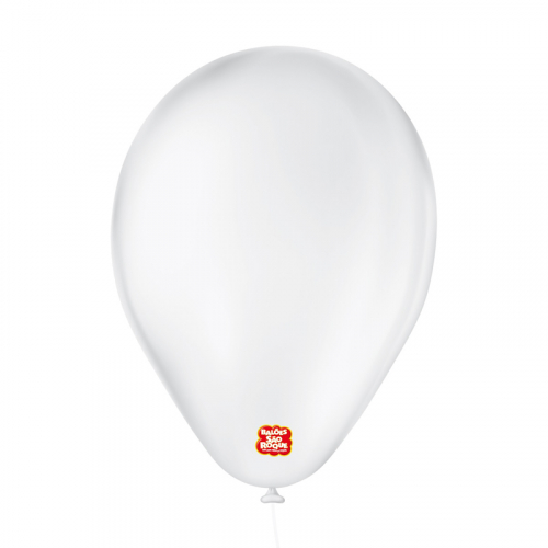 BALÃO LISO SÃO ROQUE 6,5 BRANCO 50 UNIDADE