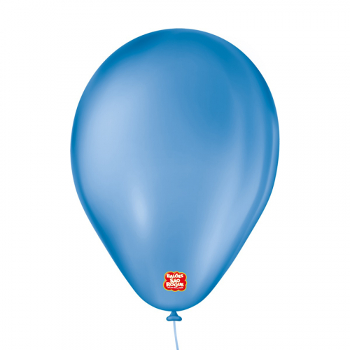 BALÃO LISO SÃO ROQUE 6,5 AZUL 50 UNIDADE