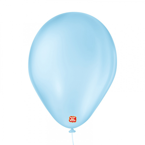 BALÃO LISO SÃO ROQUE 7 AZUL BABY 50 UNIDADE