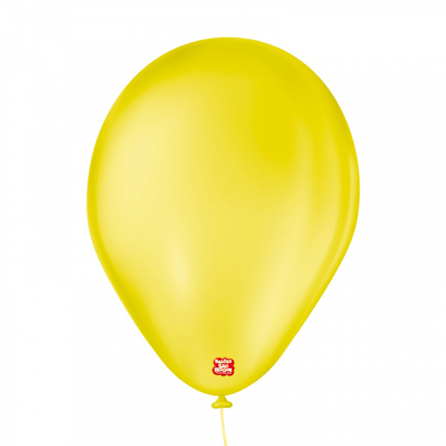 BALÃO LISO SÃO ROQUE 7 AMARELO CIT 50 UNIDADE