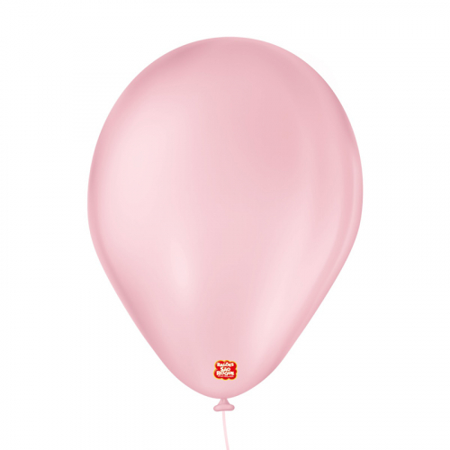 BALÃO LISO SÃO ROQUE 7 ROSA BABY 50 UNIDADE