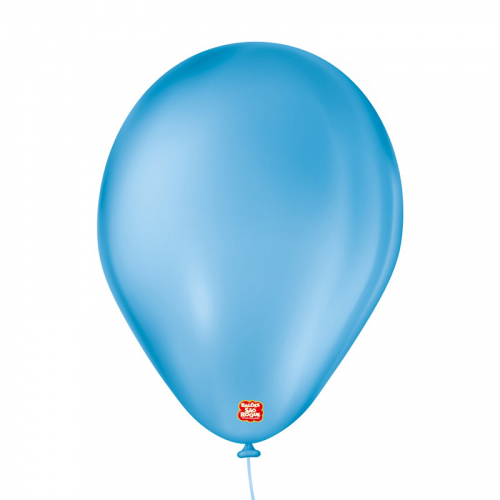 BALÃO LISO SÃO ROQUE 7 AZUL TURQUESA 50UNIDADE
