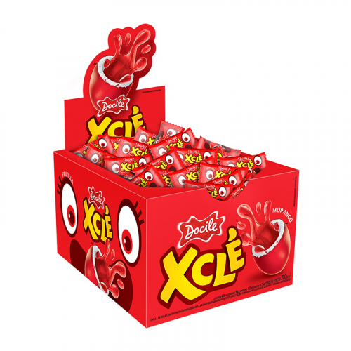 CHICLETE XCLÉ MORANGO DOCILE 40/5 GR