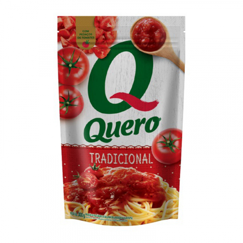 MOLHO TOMATE TRADICIONAL QUERO POUCH 24/300 GR