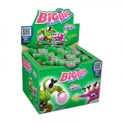 CHICLETE BIG BIG HORTELÃ DISPLAY 315 GR