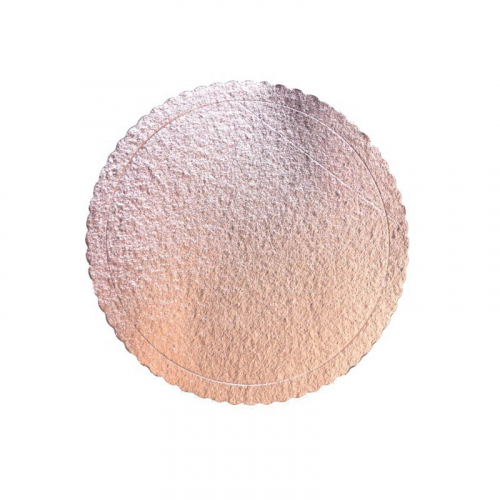 BASE CAKE REDONDO ROSE GOLD 35 CM 10 UNIDADE