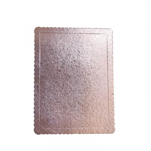 BASE CAKE RETANGULAR ROSE GOLD 25/33 CM 10 UNIDADE