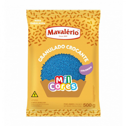 Granulado Crocante Azul Mil Cores 500grs