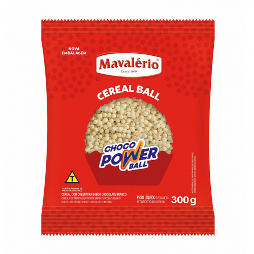 CHOCO POWER BALL MINI BRANCO 300GRS