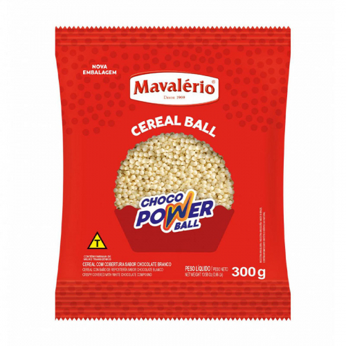 CHOCO POWER BALL MICRO BRANCO 300 GR