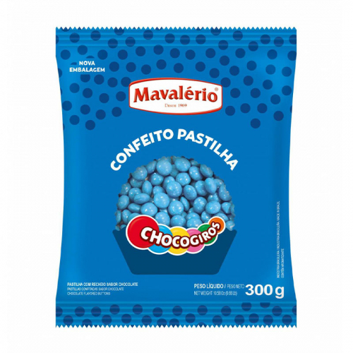 DISQUETI CHOCOGIROS AZUL 300 GR