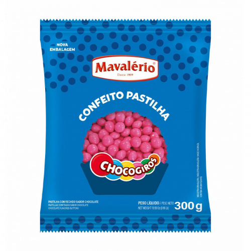 DISQUETI CHOCOGIROS ROSA 300 GR