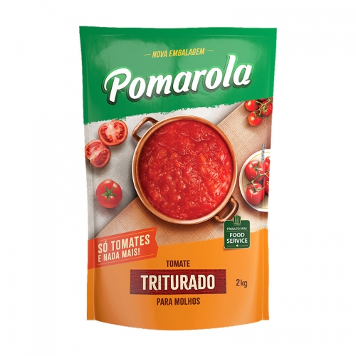 MOLHO TOMATE POMAROLA POUCH 2 KG