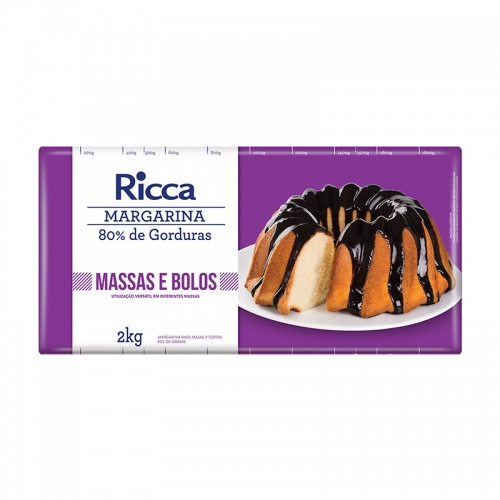 MARGARINA RICCA MASSA BOLO BLOCO 2 KG