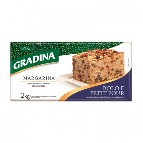 MARGARINA GRADINA MASSA BOLO BLOCO 2 KG