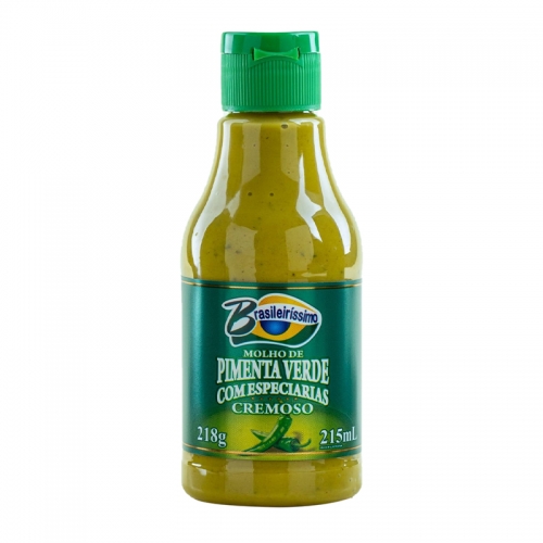 MOLHO PIMENTA VERDE ESPECIARIAS CREMOSO BRASIL 215ML