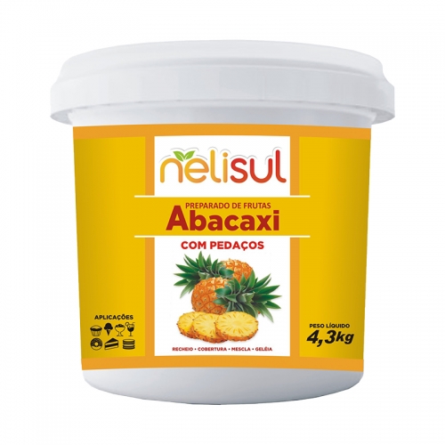 PREPARADO ABACAXI PEDAÇO NELISUL 4,3 KG