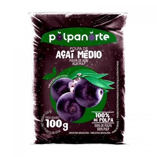 POLPA CONGELADA NORTE AÇAI 10/100 GR