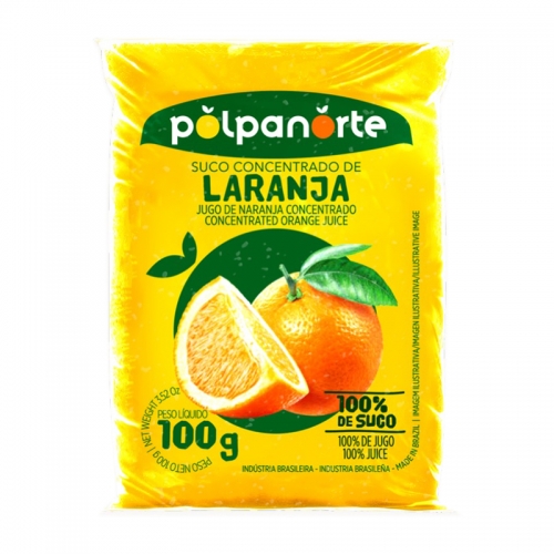 POLPA CONGELADA NORTE LARANJA 10/100 GR