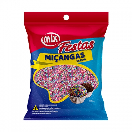 CONFEITO MIÇANGAS COLORIDO MIX 500 GR