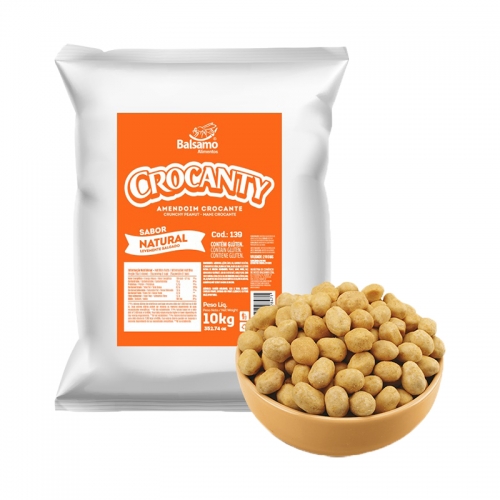 AMENDOIM CROCANTY NATURAL 10 KG