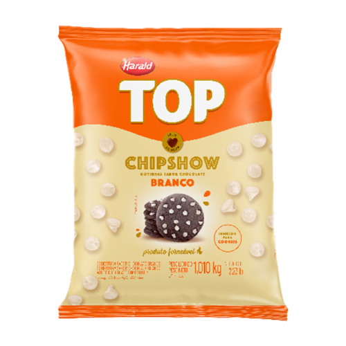 GOTAS CHOCOLATE BRANCA CHIPSHOW HARALD 1,01KG
